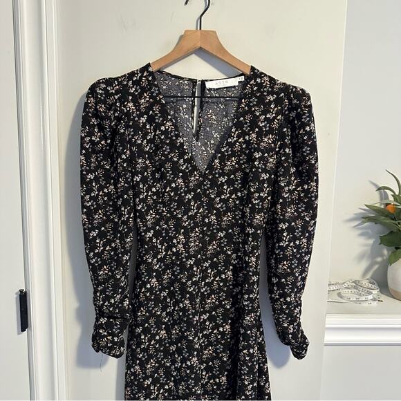 Revolve ASTR The Label Black Floral Maxi Dress Medium - Picture 7 of 10